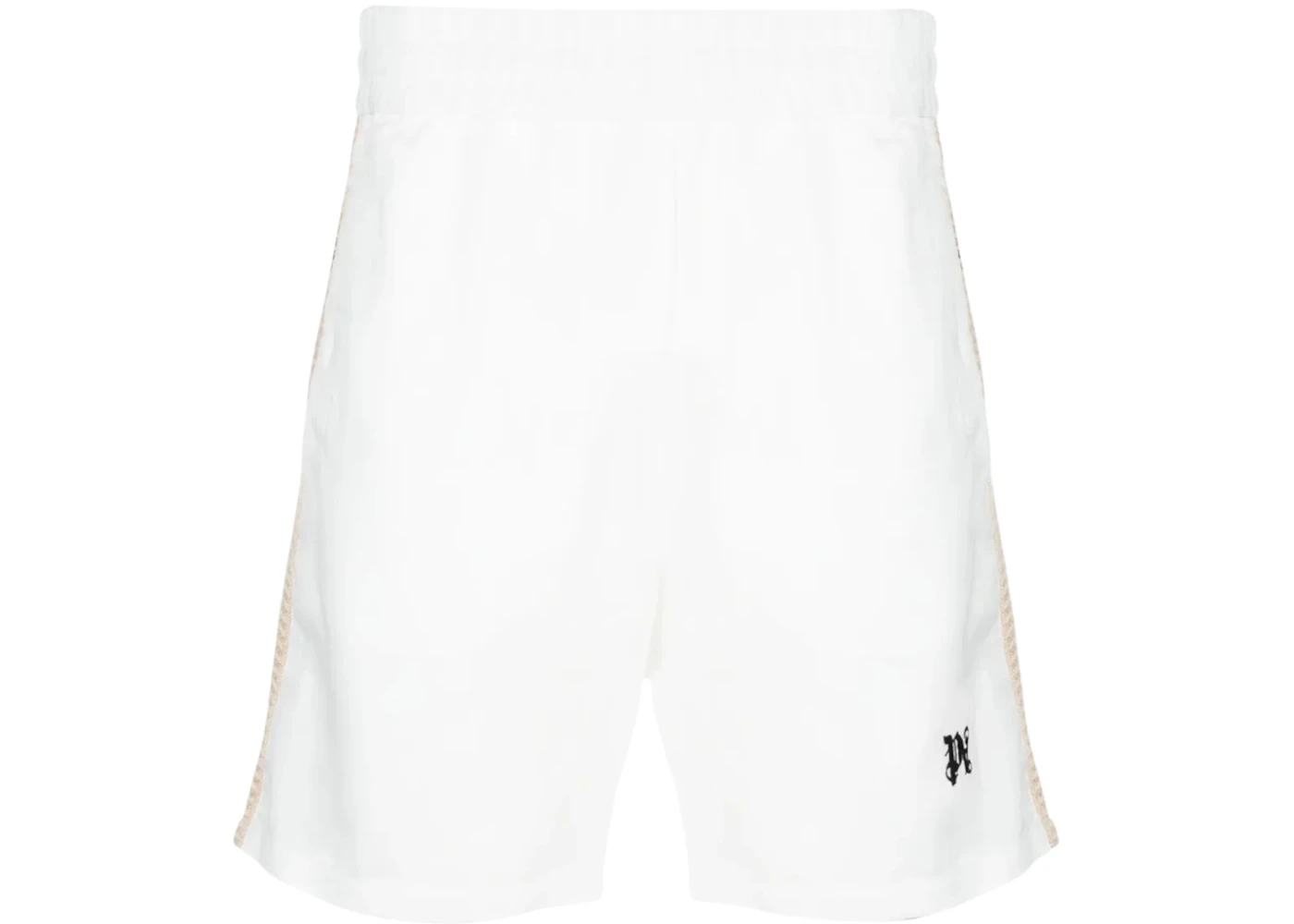 Palm Angels Pa Monogram Track Shorts Off White