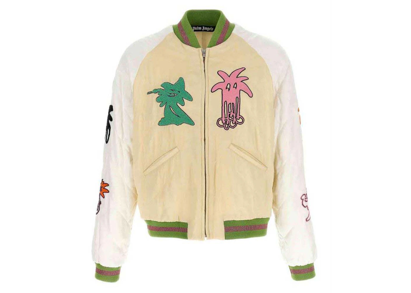 Palm Angels Palmity Quilted Bomber Jacket Multicolor