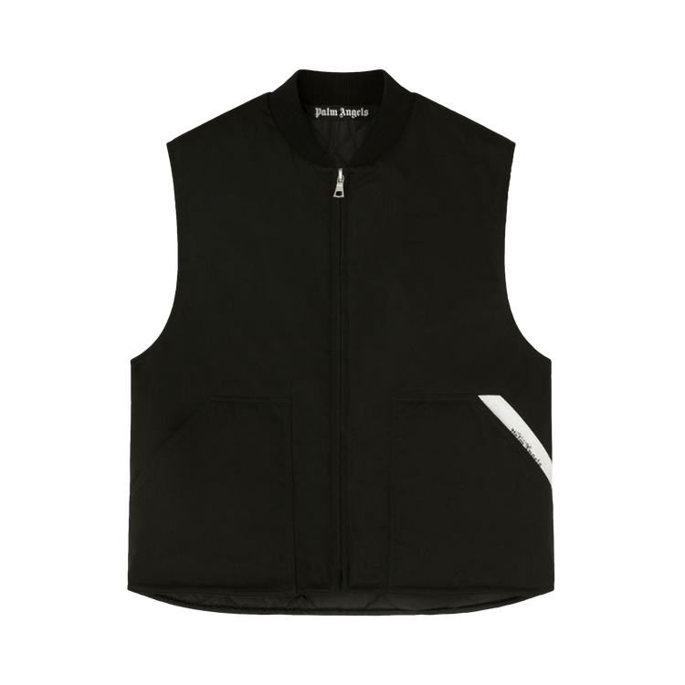 Palm Angels Sartorial Tape Work Vest 'Black/Off White'