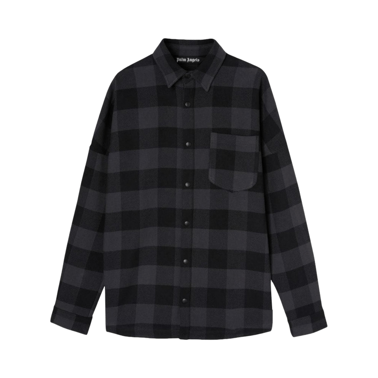 Palm Angels Classic Logo Overshirt 'Black/White'