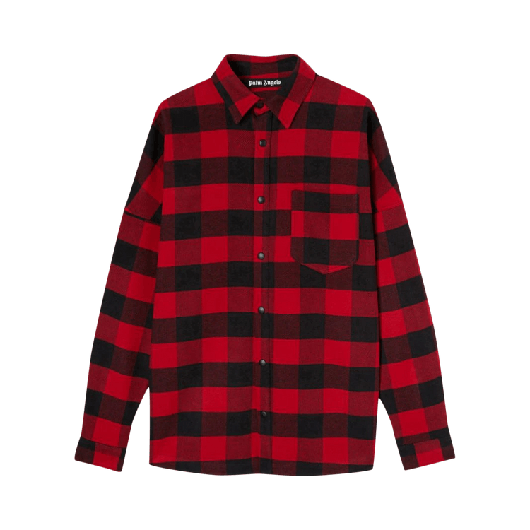 Palm Angels Classic Logo Overshirt  'Red/White'