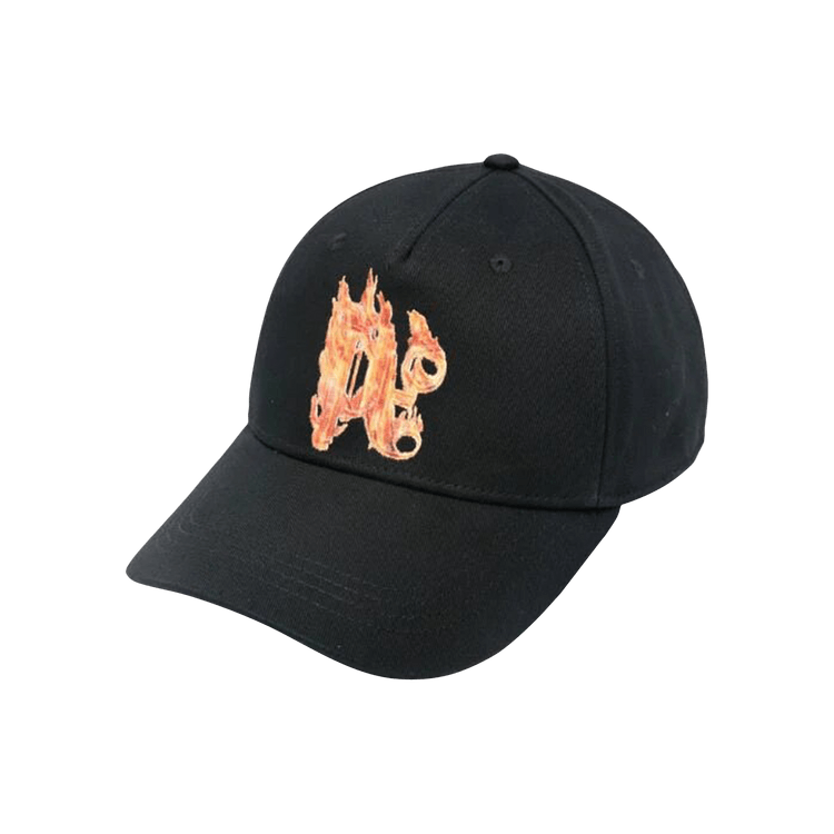 Palm Angels Burning Monogram Cap 'Black/Gold'