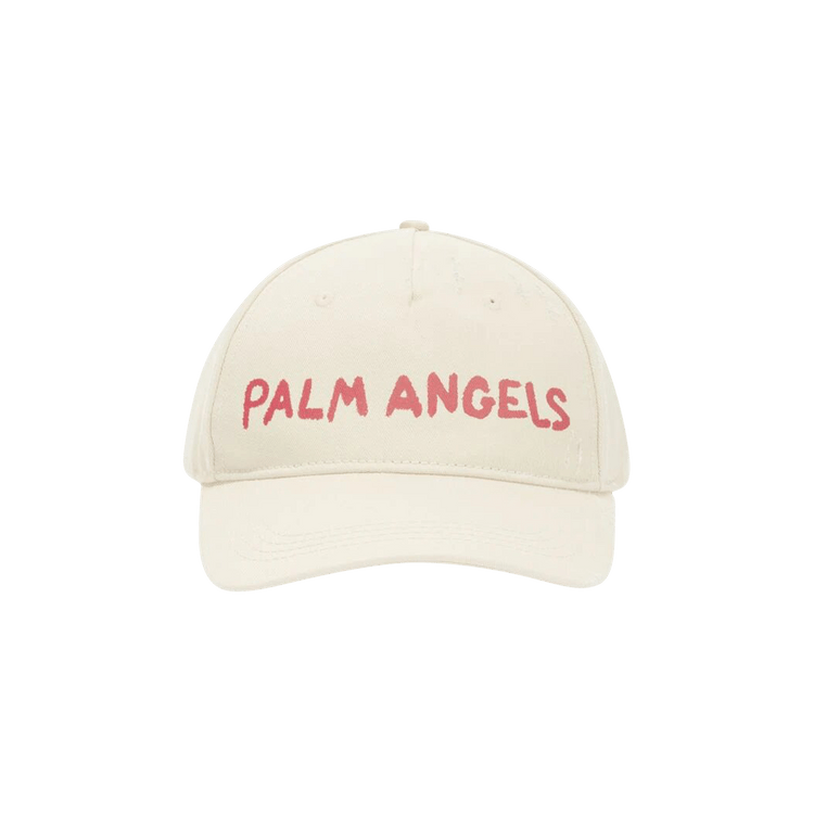 Palm Angels Seasonal Logo Cap 'Off White/Red'