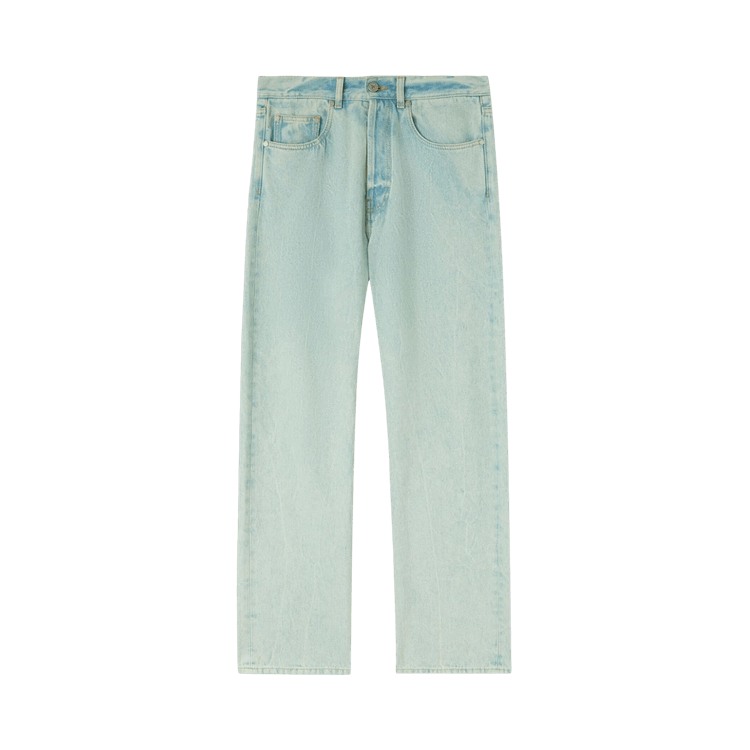 Palm Angels Overdyed Logo Denim Pants 'Mint'