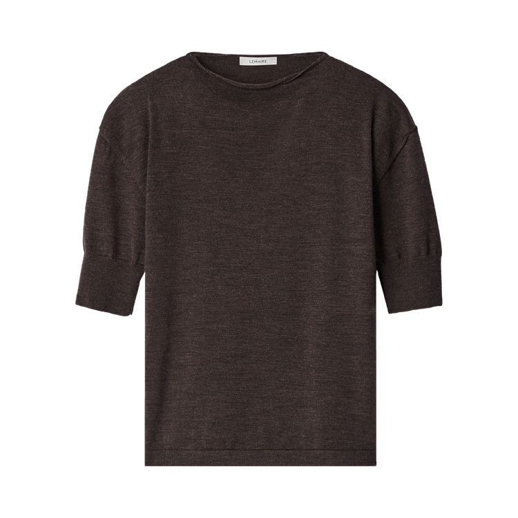 Lemaire Short-Sleeve Sweater 'Ecorce'