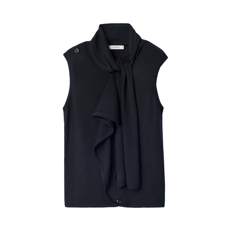 Lemaire Asymmetrical Vest 'Black'