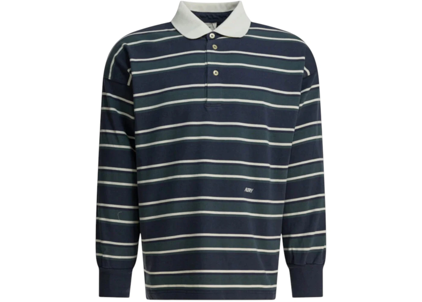 Autry Rugby Cotton Polo Shirt Blue
