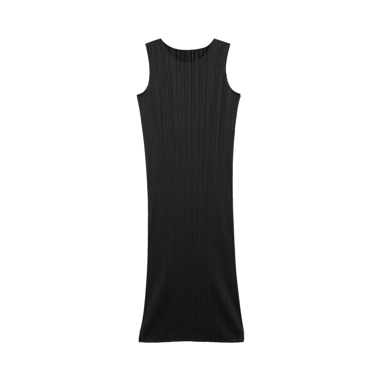 Pleats Please Issey Miyake Basics Sleeveless Dress 'Black'
