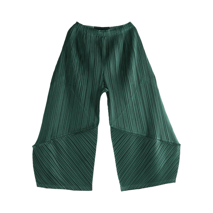 Pleats Please Issey Miyake Thicker Bottoms 2 Pants 'Dark Green'