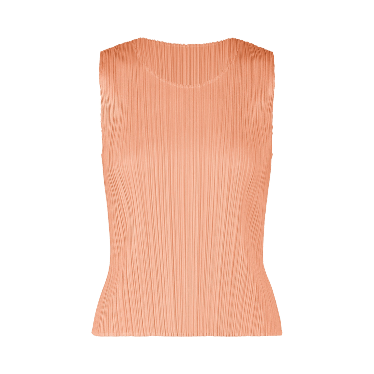 Pleats Please Issey Miyake Monthly Colors July Shirt 'Pale Orange'