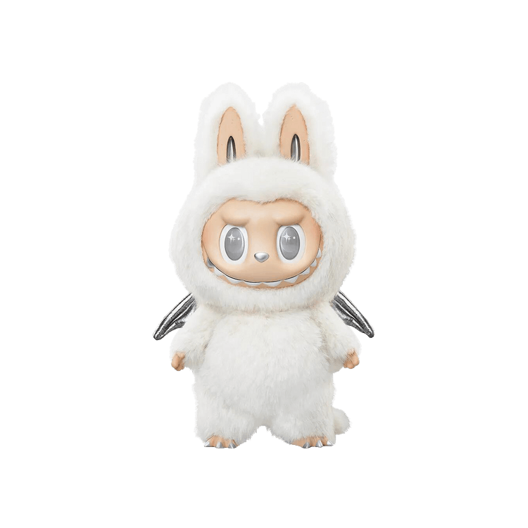 Pop Mart Labubu THE MONSTERS Zimomo ANGEL IN CLOUDS Vinyl Face Doll + Tote Bag 'White'