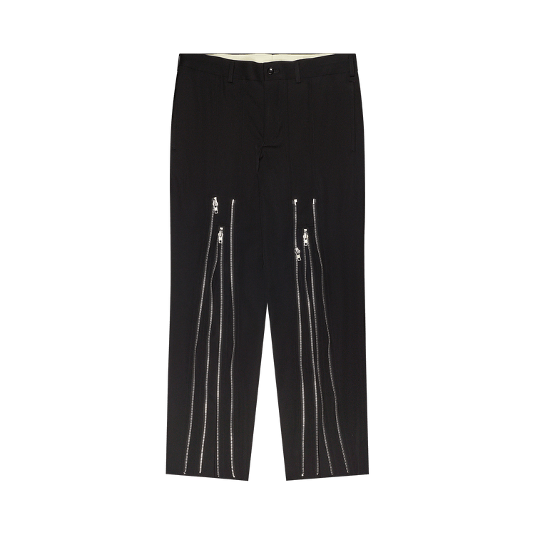 Comme des Garçons Homme Plus Slim Trousers With Zips 'Black'