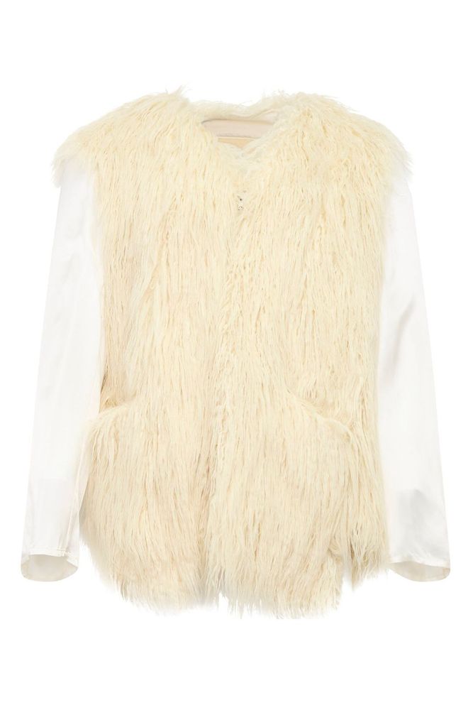 Comme des Garçons Homme Plus Faux Fur Round Neck Jacket