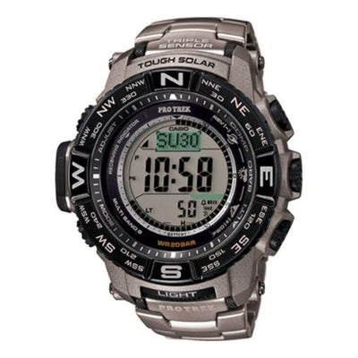 CASIO Solar Powered Waterproof Sports Shockproof Mens Gray Digital