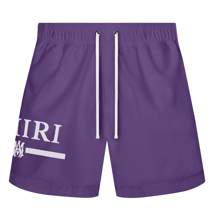 Amiri MA Bar Logo Swim Trunks 'Purple'