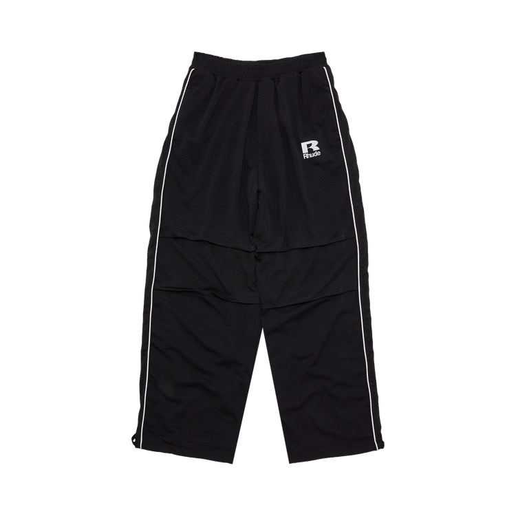 Rhude Mesh Piping Parachute Track Pant 'Black'