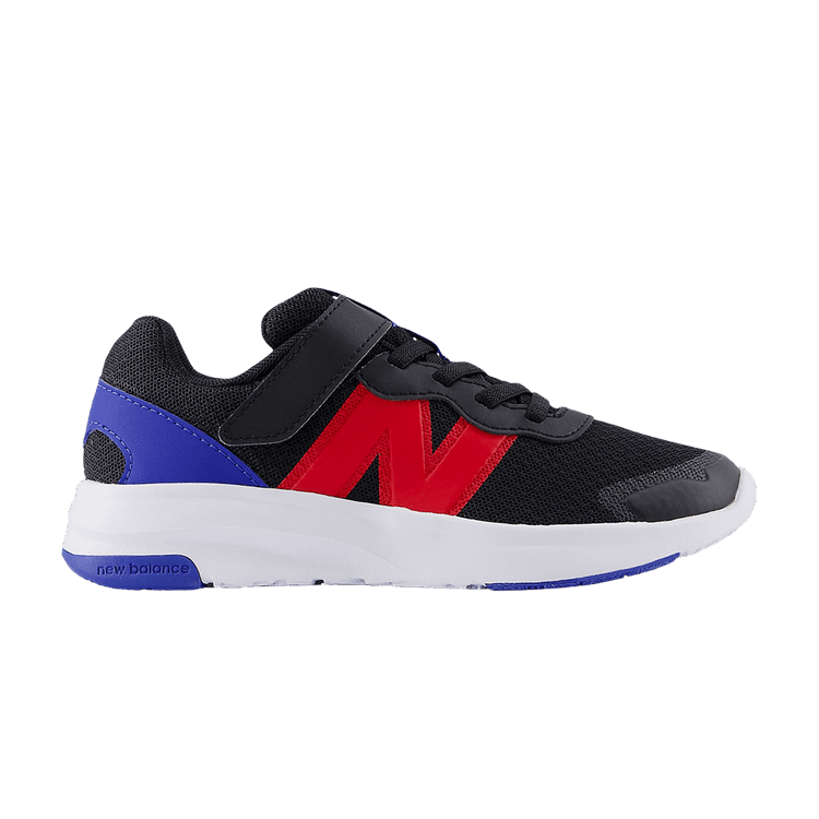 New Balance 578v1 Bungee Lace Top Strap Little Kid Wide 'Black Red Royal'