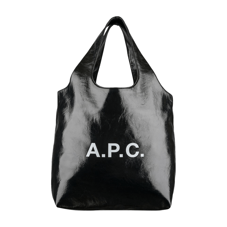 A.P.C. Ninon Faux Leather Tote Bag 'Black'