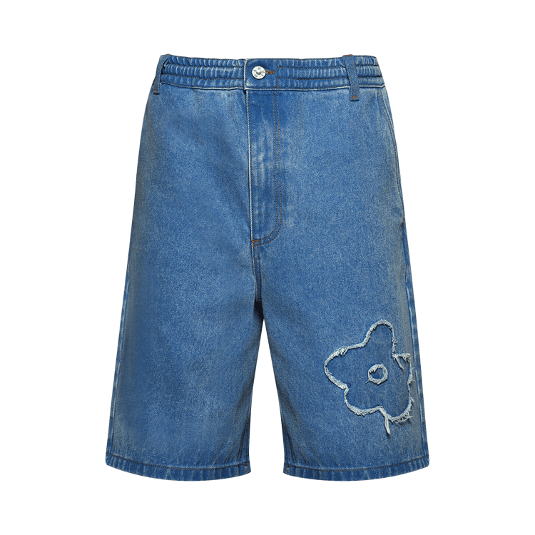 Marni Patch Denim Shorts 'Cobalt'