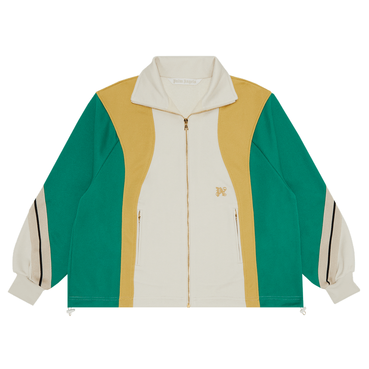 Palm Angels Monogram Colorblock Sweatshirt 'Off White/Multicolor'