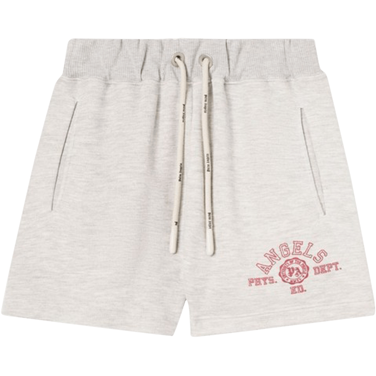Palm Angels College Sweatshorts 'Melange Grey/Red'