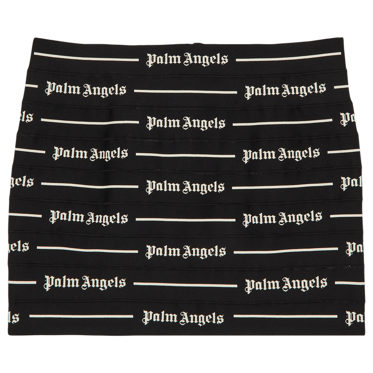 Palm Angels Classic Logo Tape Mini Skirt 'Black/Off White'