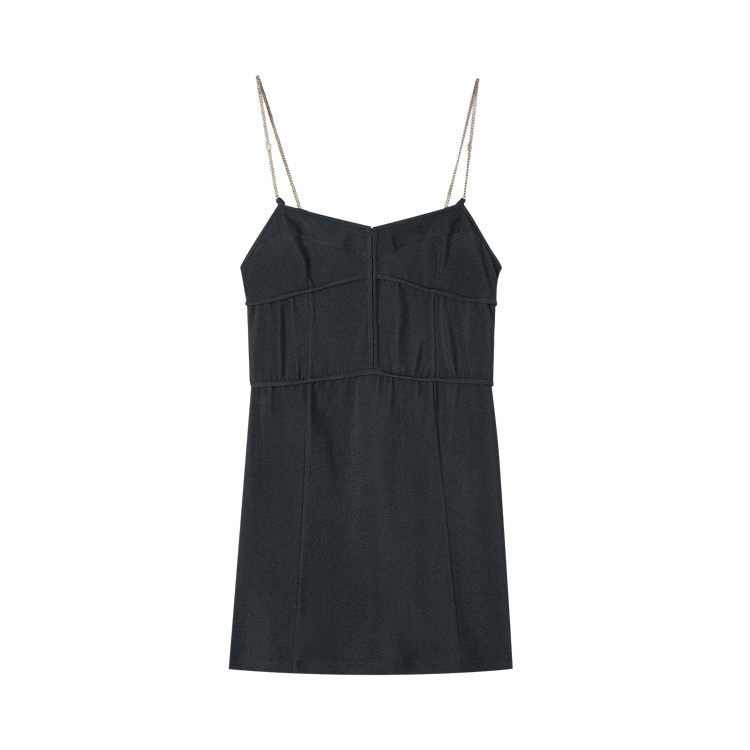 Palm Angels Chain Straps Slip Dress 'Dark Grey'