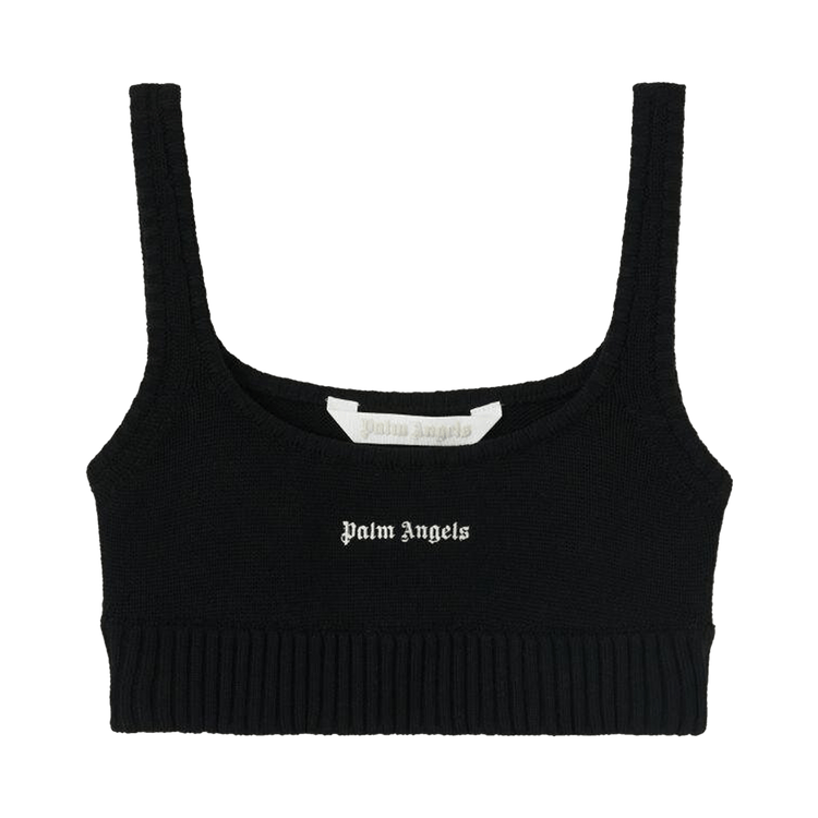 Palm Angels Classic Logo Knit Top 'Black/Off White'