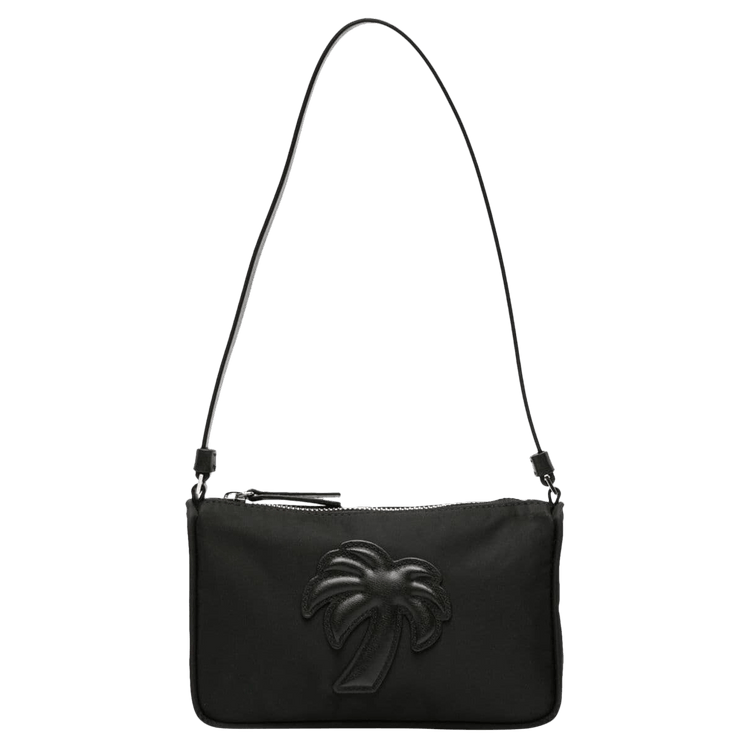 Palm Angels Nylon Palm Shoulder Bag 'Black/Black'