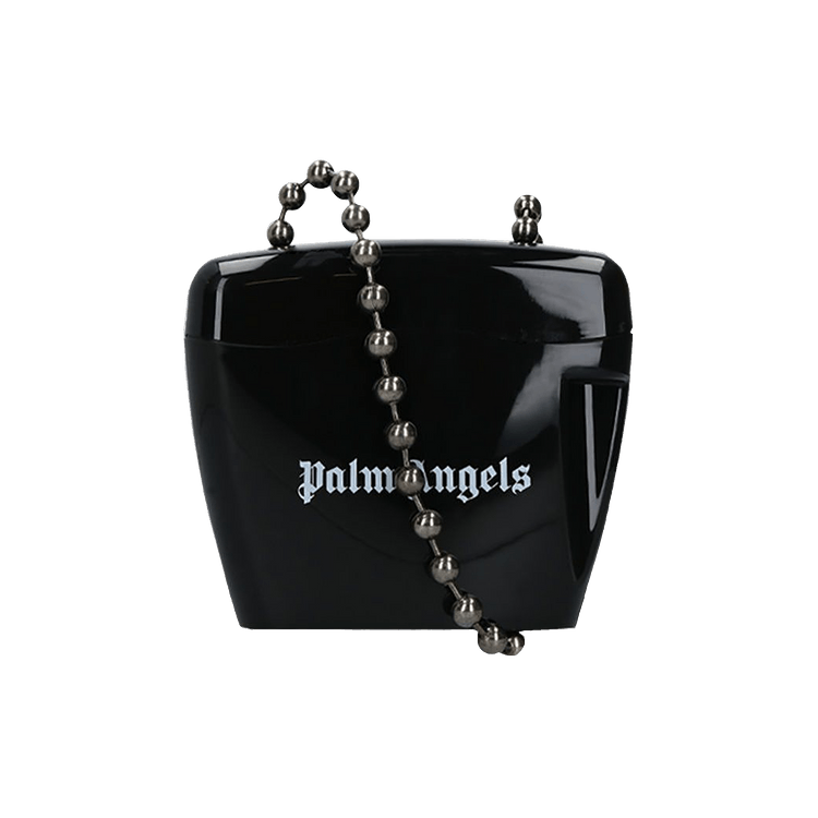 Palm Angels Mini Padlock Bag 'Black/White'