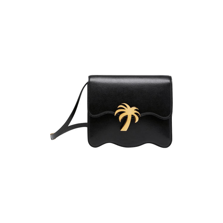 Palm Angels Palm Beach Shoulder Bag 'Black/Gold'