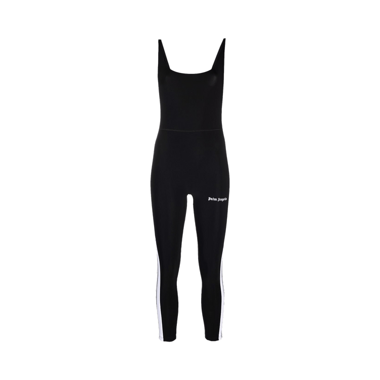 Palm Angels Training Track Jumpsuit 'Black/White'