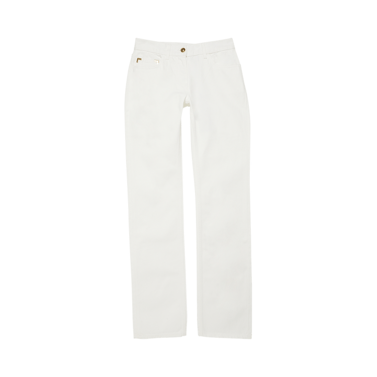 Palm Angels Monogram Embossed Jeans 'Off White'