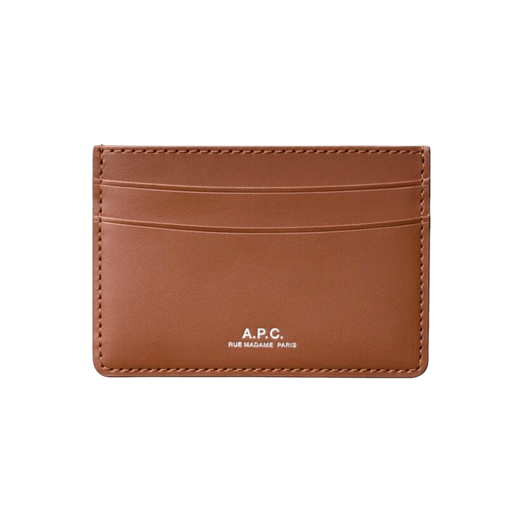 A.P.C. Andre Card Holder 'Hazelnut'