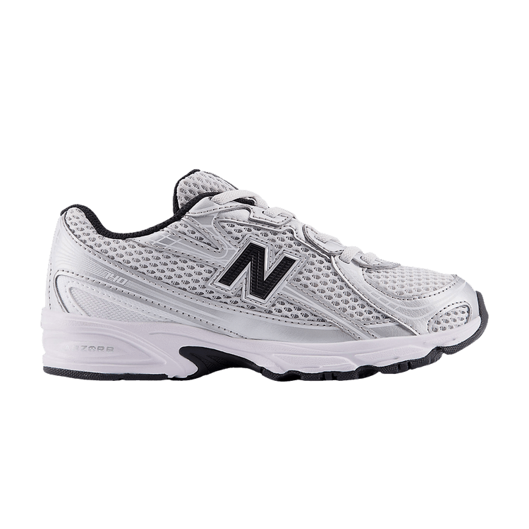 New Balance 740 Bungee Lace Little Kid 'Silver Metallic Black'