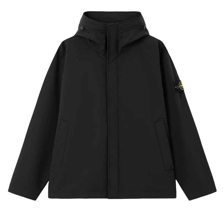 Stone Island Soft Shell R Hooded Short Parka 'Black'