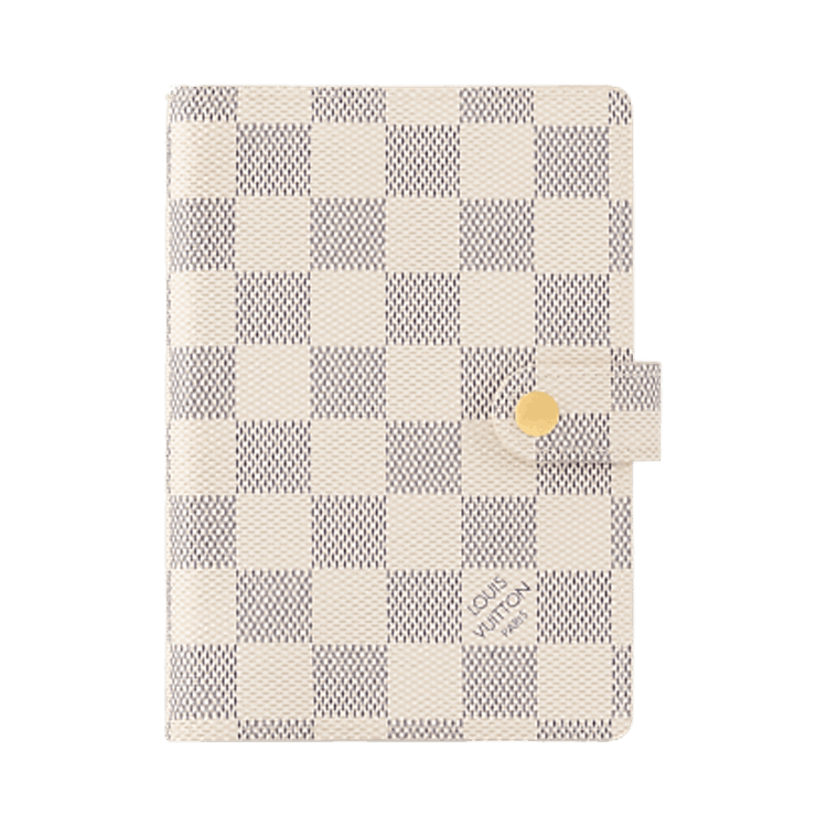 Louis Vuitton Small Ring Agenda Cover 'White Damier Azur Canvas'