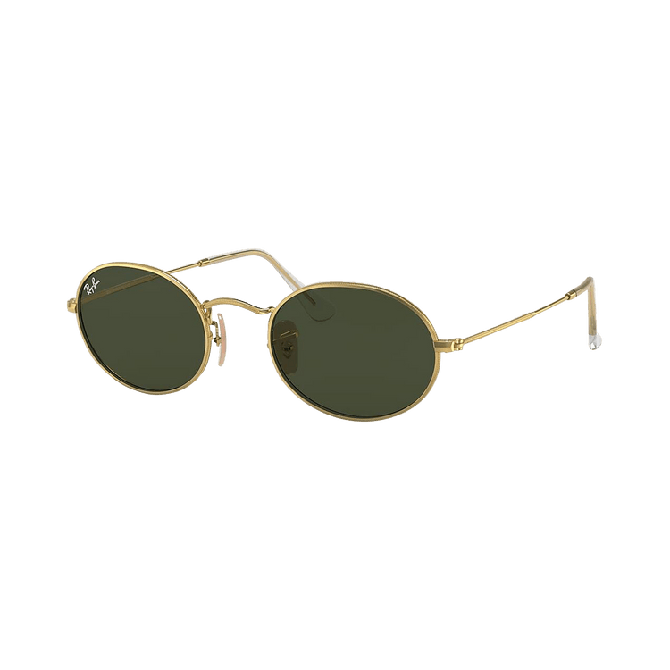 Ray-Ban Oval Metal Sunglasses 'Arista Gold/Green'