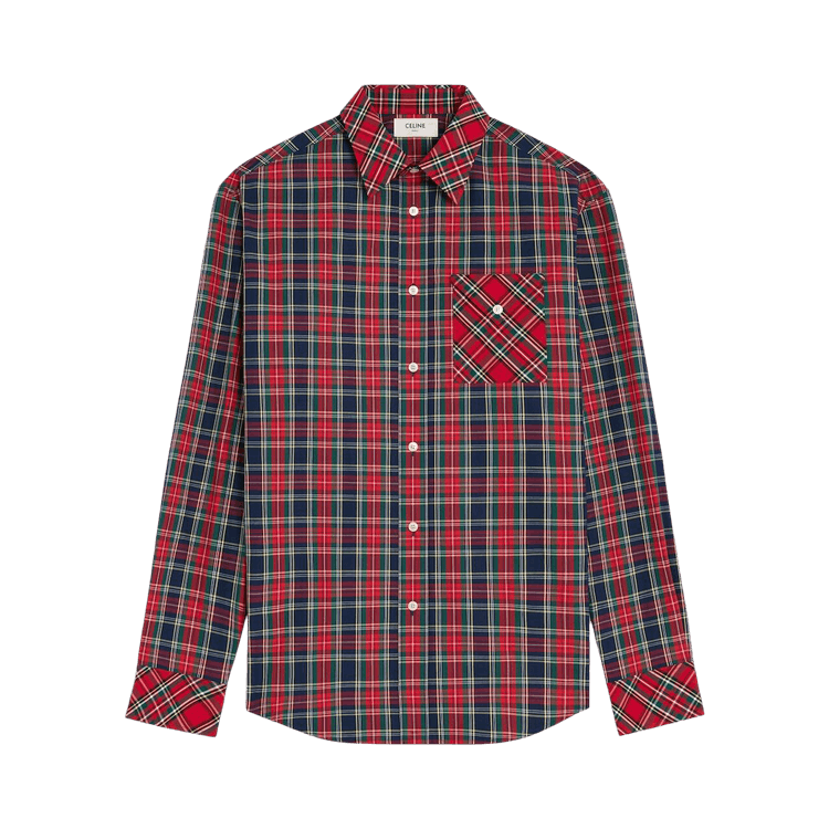 CELINE Relaxed Shirt 'Navy/Red/Yellow'