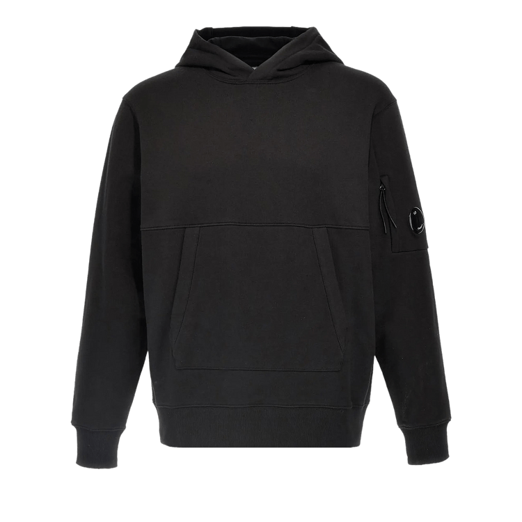 C.P. Company Diagonal Raised Fleece Hoodie 'Black'