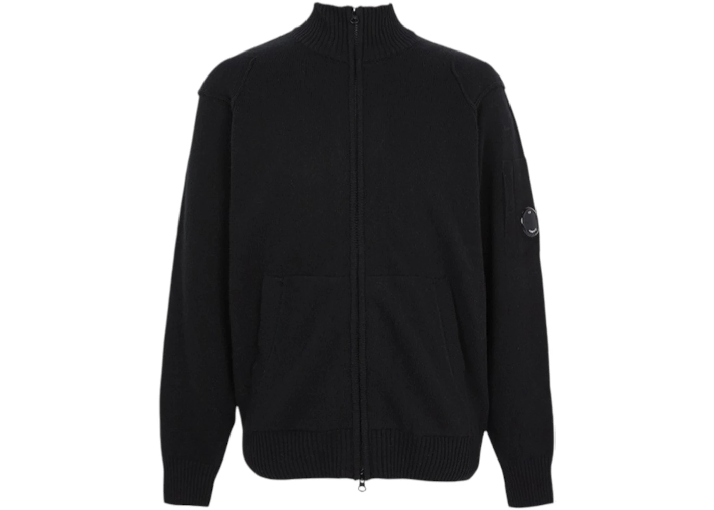 C.P. Company Zip Up Cardigan Black