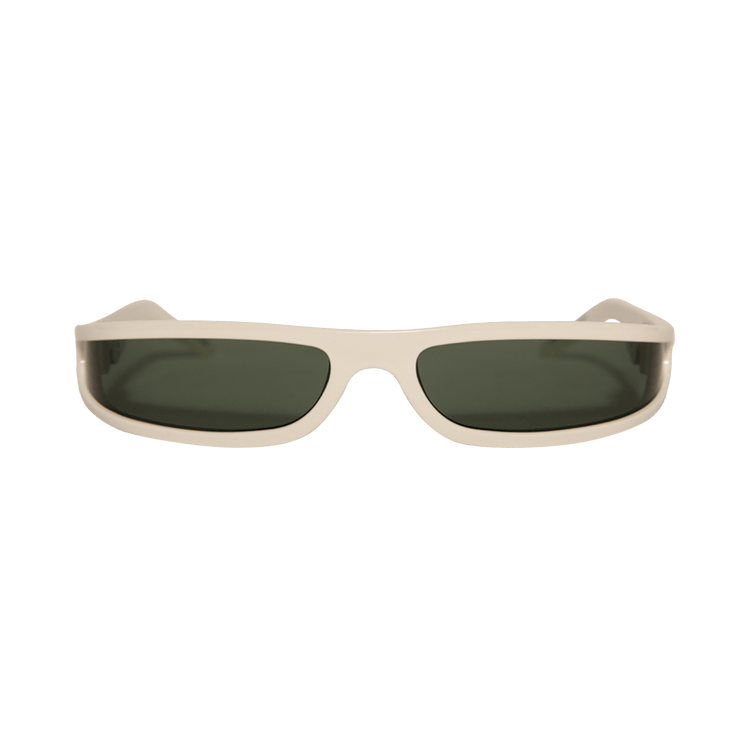 Rick Owens Fog Sunglasses 'Pearl Temple/Forest'