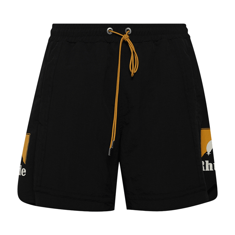 Rhude Moonlight Logo Short 'Black/Yellow/White'
