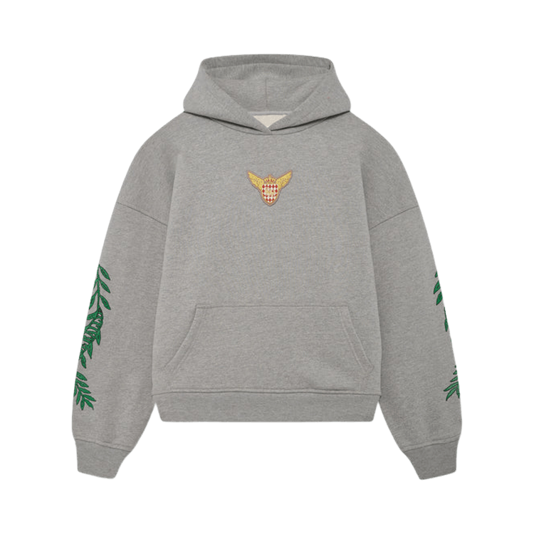 Rhude Tripoli Wreath Hoodie 'Heather Grey/Green/Blue'