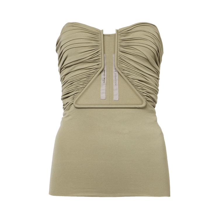 Rick Owens Jersey Prong Bustier Top 'Celadon'