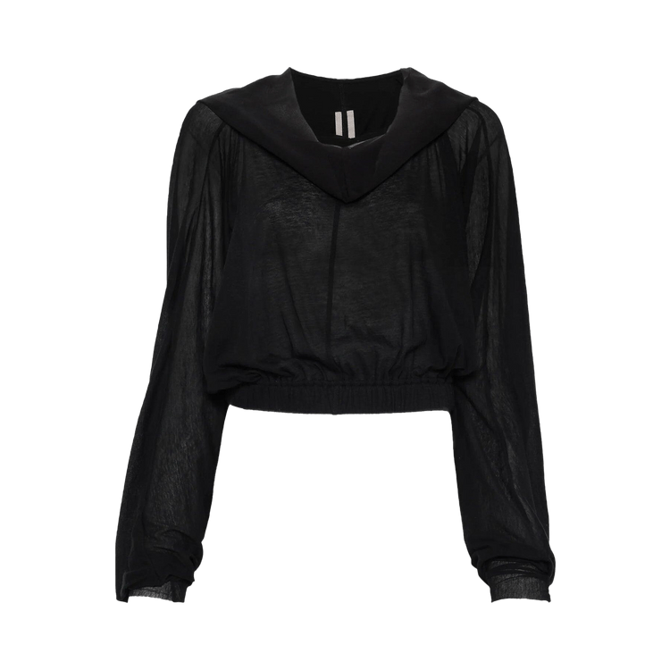 Rick Owens Cropped Hooded Tunic 'Black'