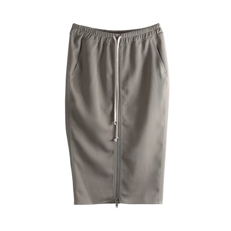 Rick Owens Gonna Zipped Short Pillar Skirt 'Dust'