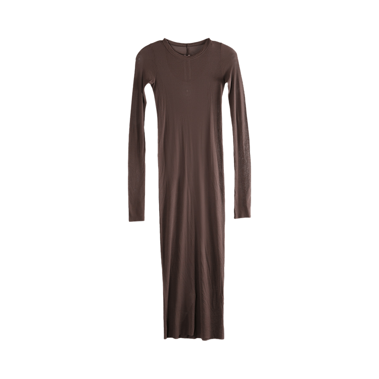 Rick Owens Rib Long-Sleeve Dress 'Macassar'