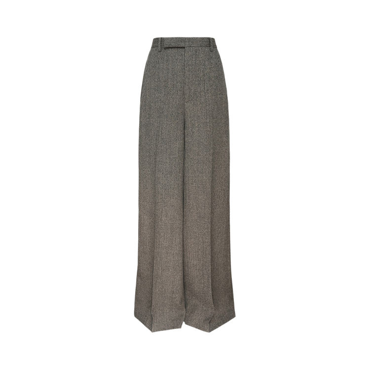 Rick Owens Wide Tailored Pants 'Black Melange'