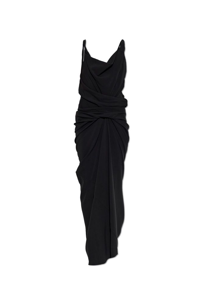 Rick Owens Draped Cowl-Neck Dress